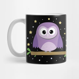 Cute owl at night Mug